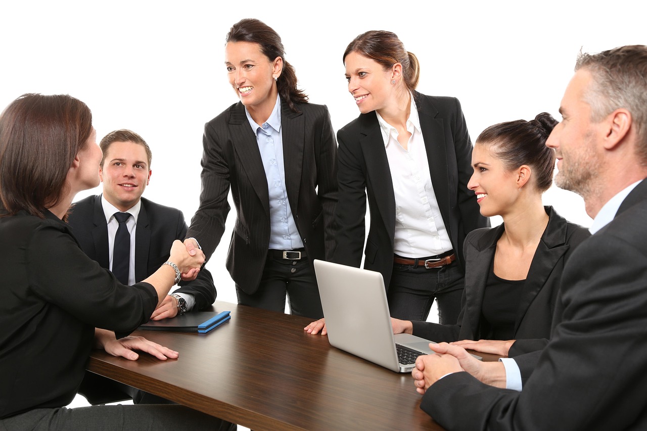 An advisor meeting a client